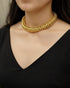 Gold Hammered Sutlada Necklace